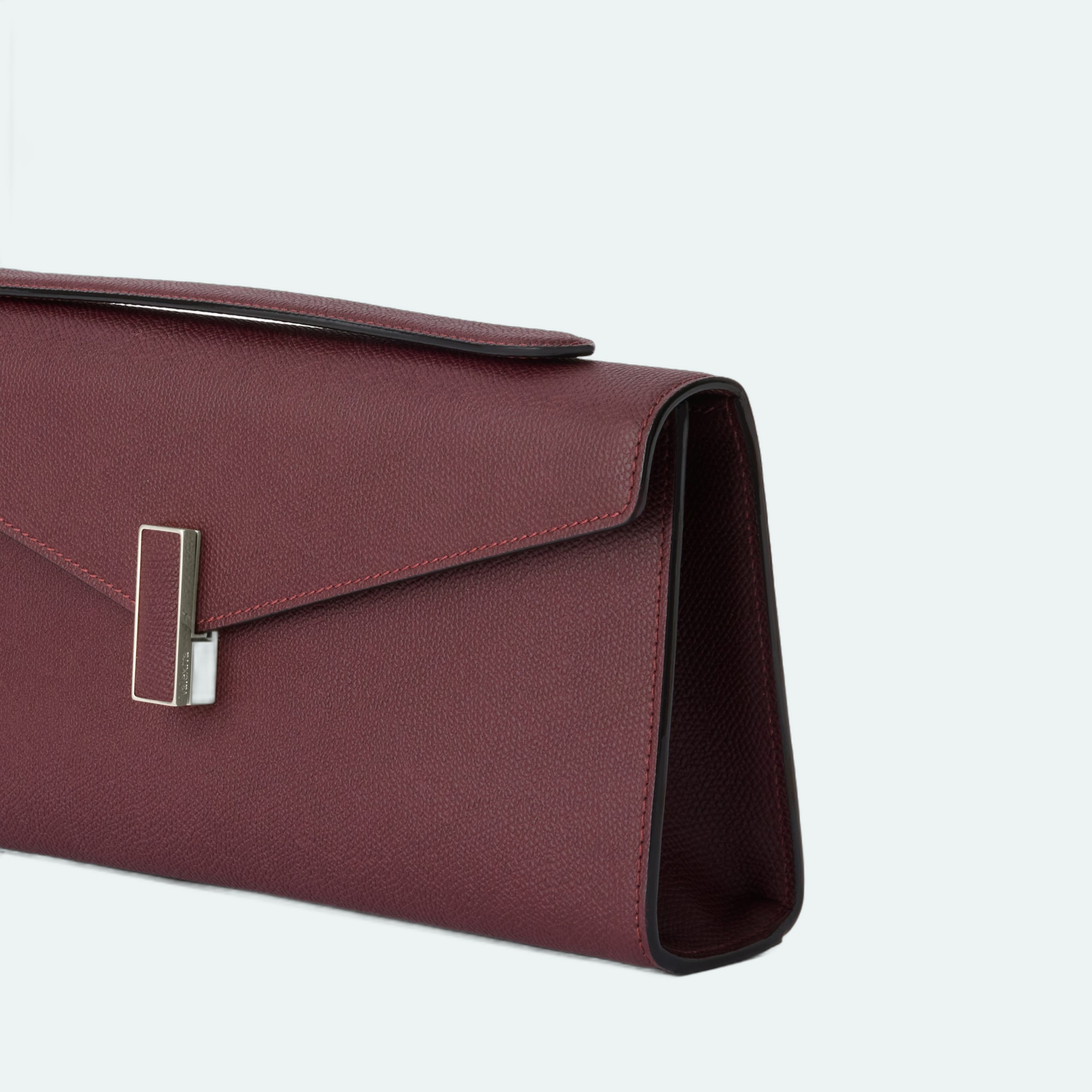 Valextra - Iside Clutch - Claret Red - Image 3