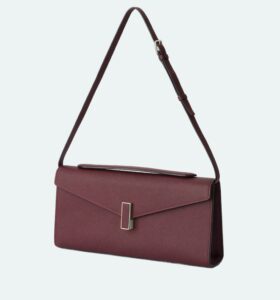 Valextra - Iside Clutch - Claret Red - Image 4