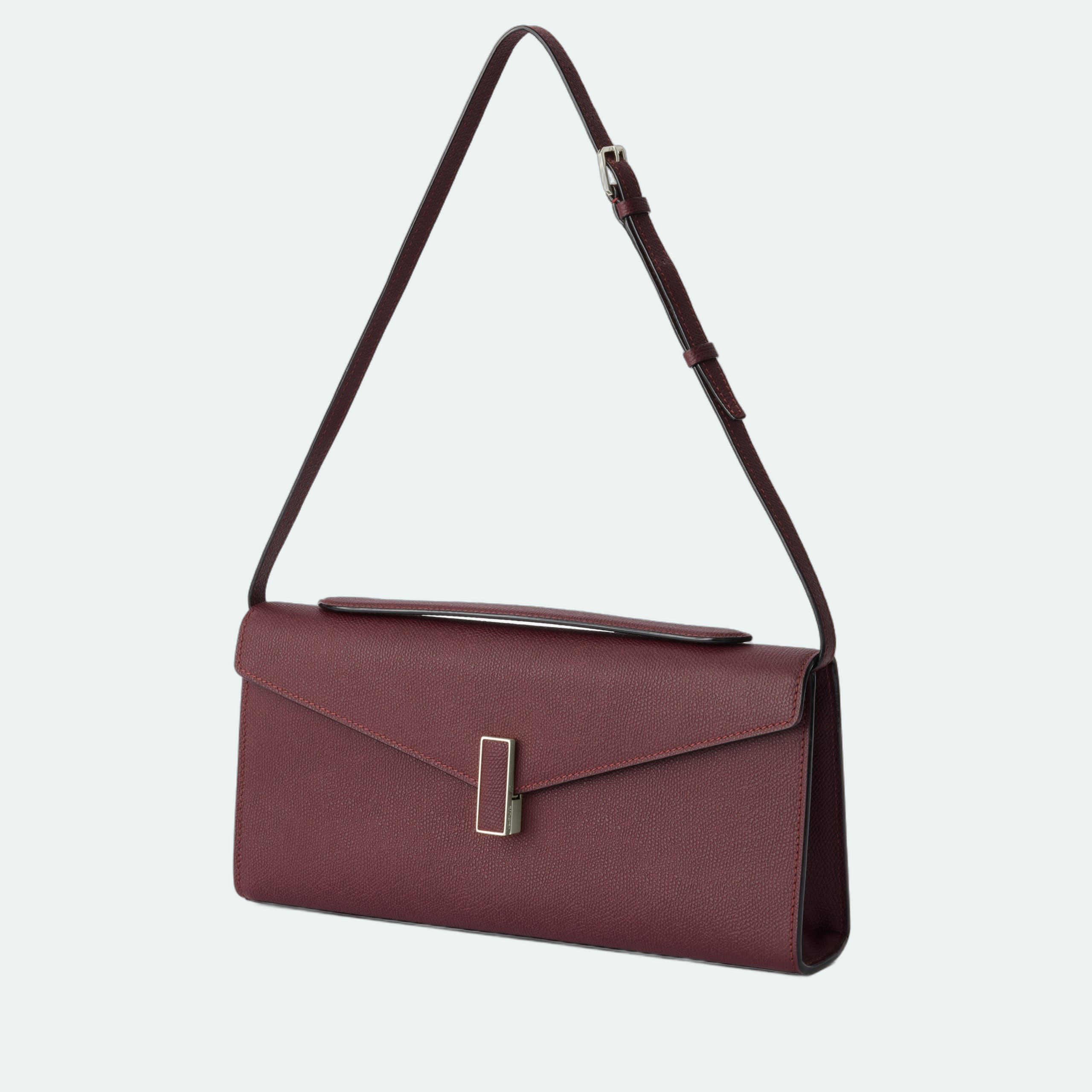 Valextra - Iside Clutch - Claret Red - Image 4