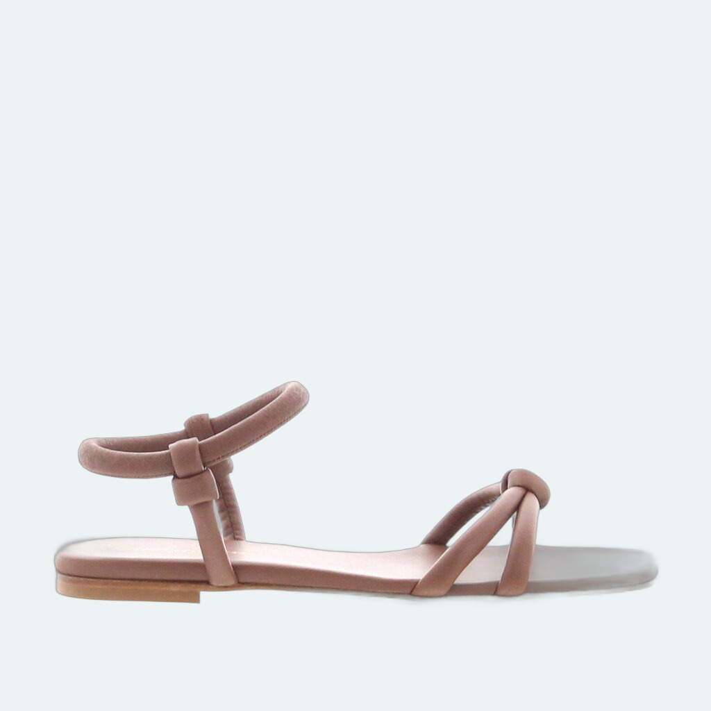 Gianvito Rossi - Juno Sandal Flat - Cuoio