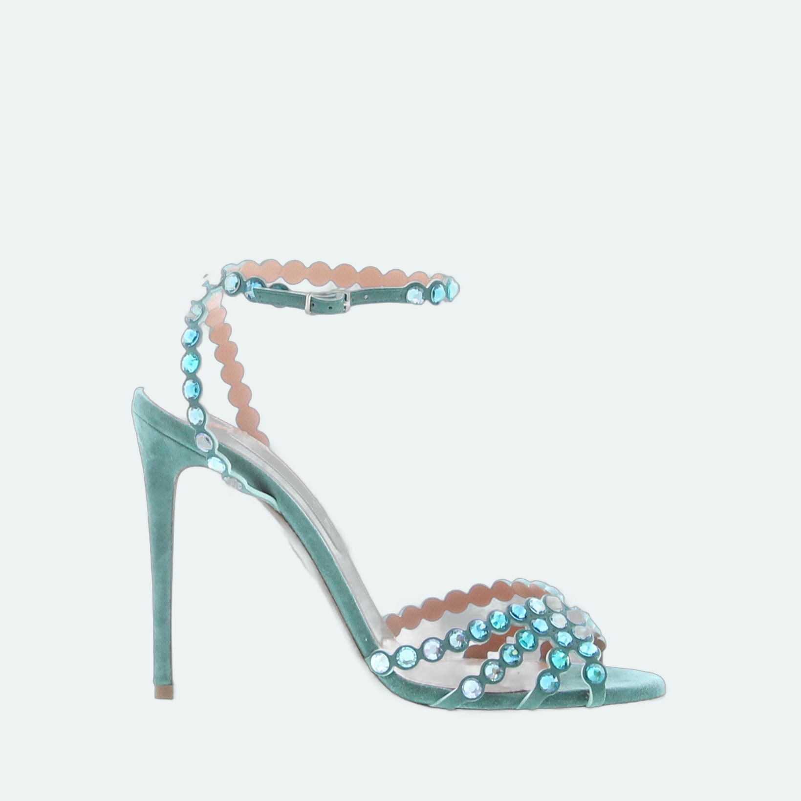 Aquazzura - Tequila Sandal 105 - Light Teal - Image 1