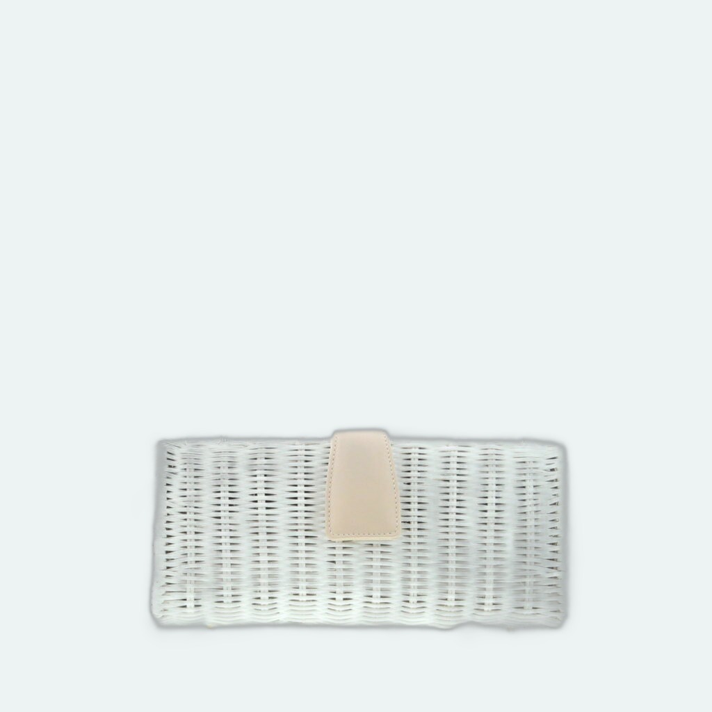 Carla Saint Barth - Vimini Long Clutch - White / Panna