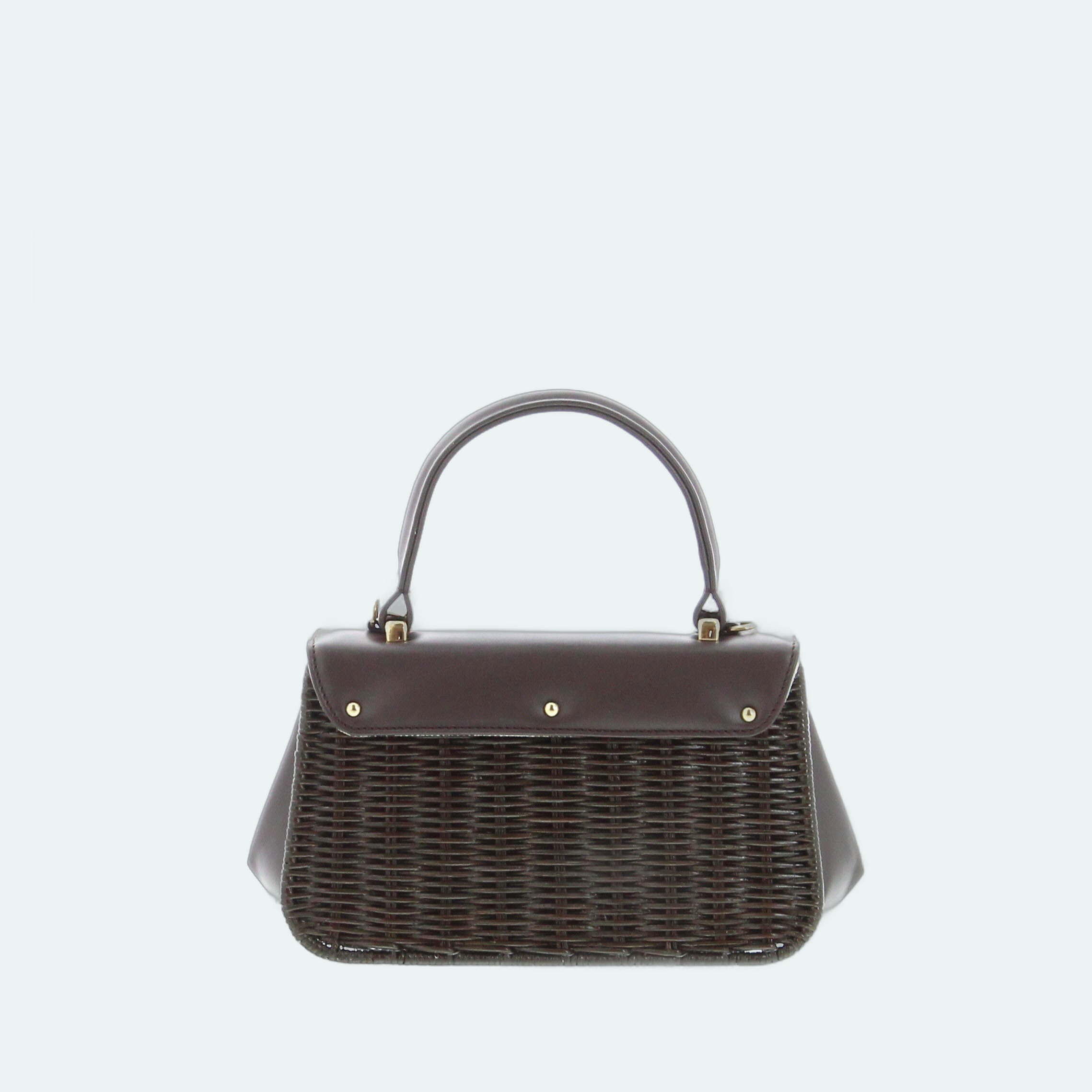 Carla Saint Barth - Vimini Long Bag Small - Cioccolato - Image 3