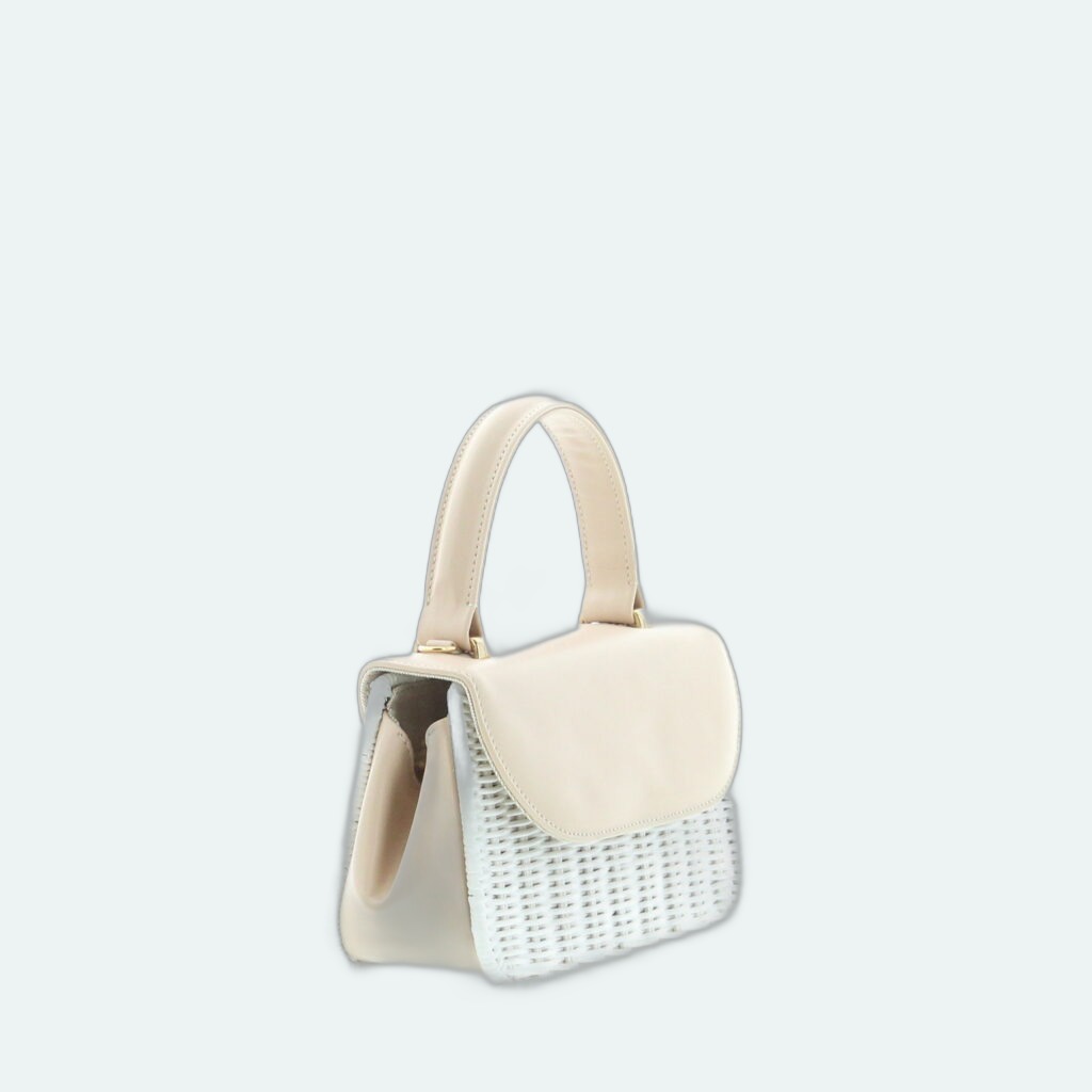 Carla Saint Barth - Vimini Long Bag Small - White / Panna