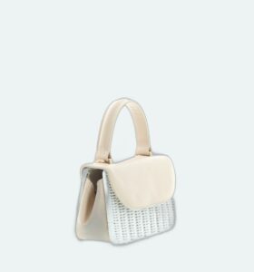 Carla Saint Barth - Vimini Long Bag Small - White / Panna - Image 2