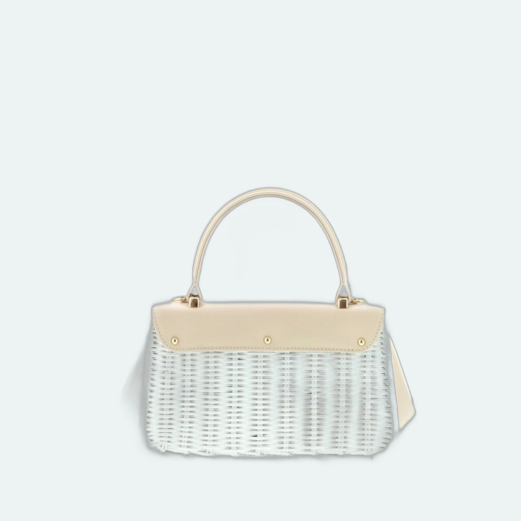 Carla Saint Barth - Vimini Long Bag Small - White / Panna