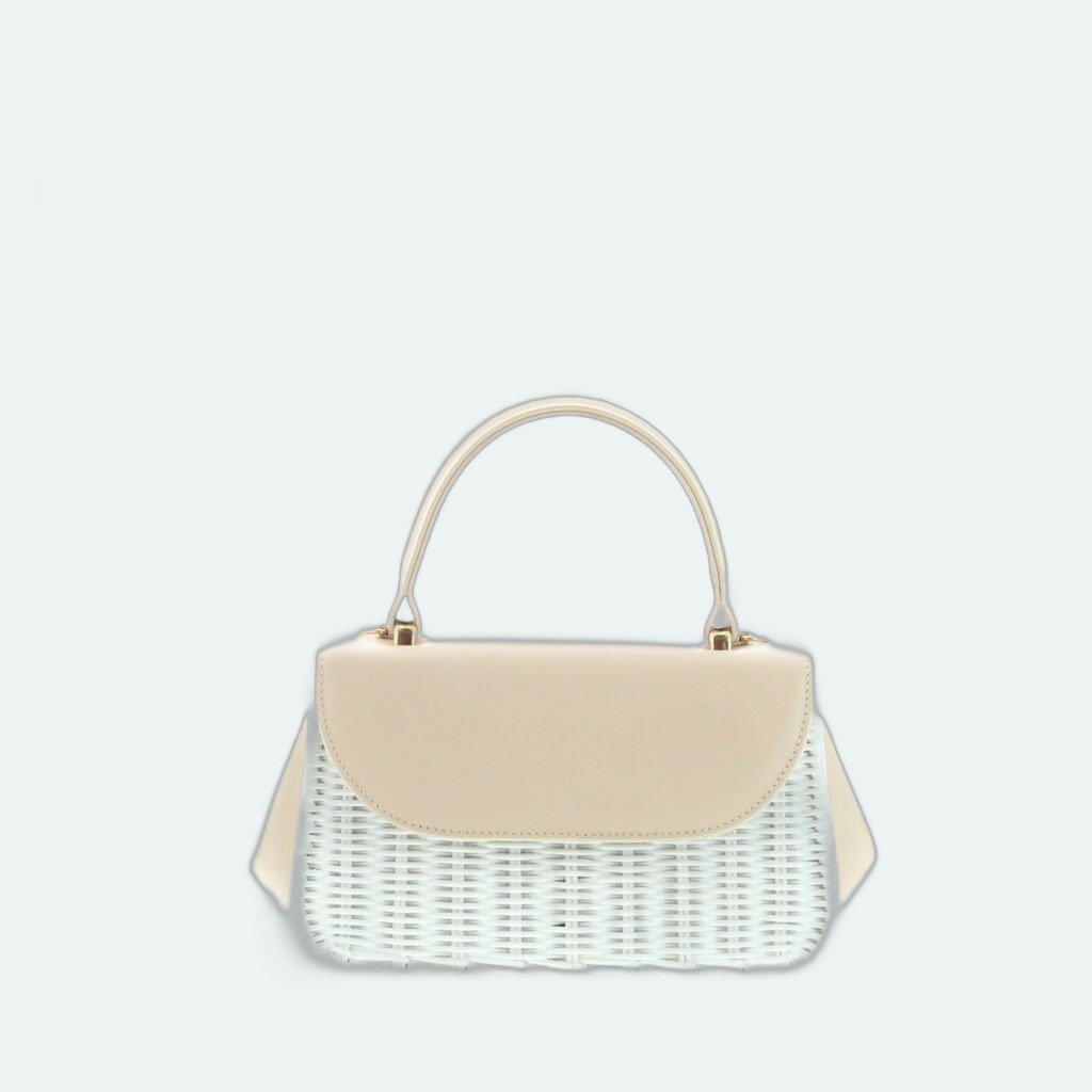 Carla Saint Barth - Vimini Long Bag Small - White / Panna