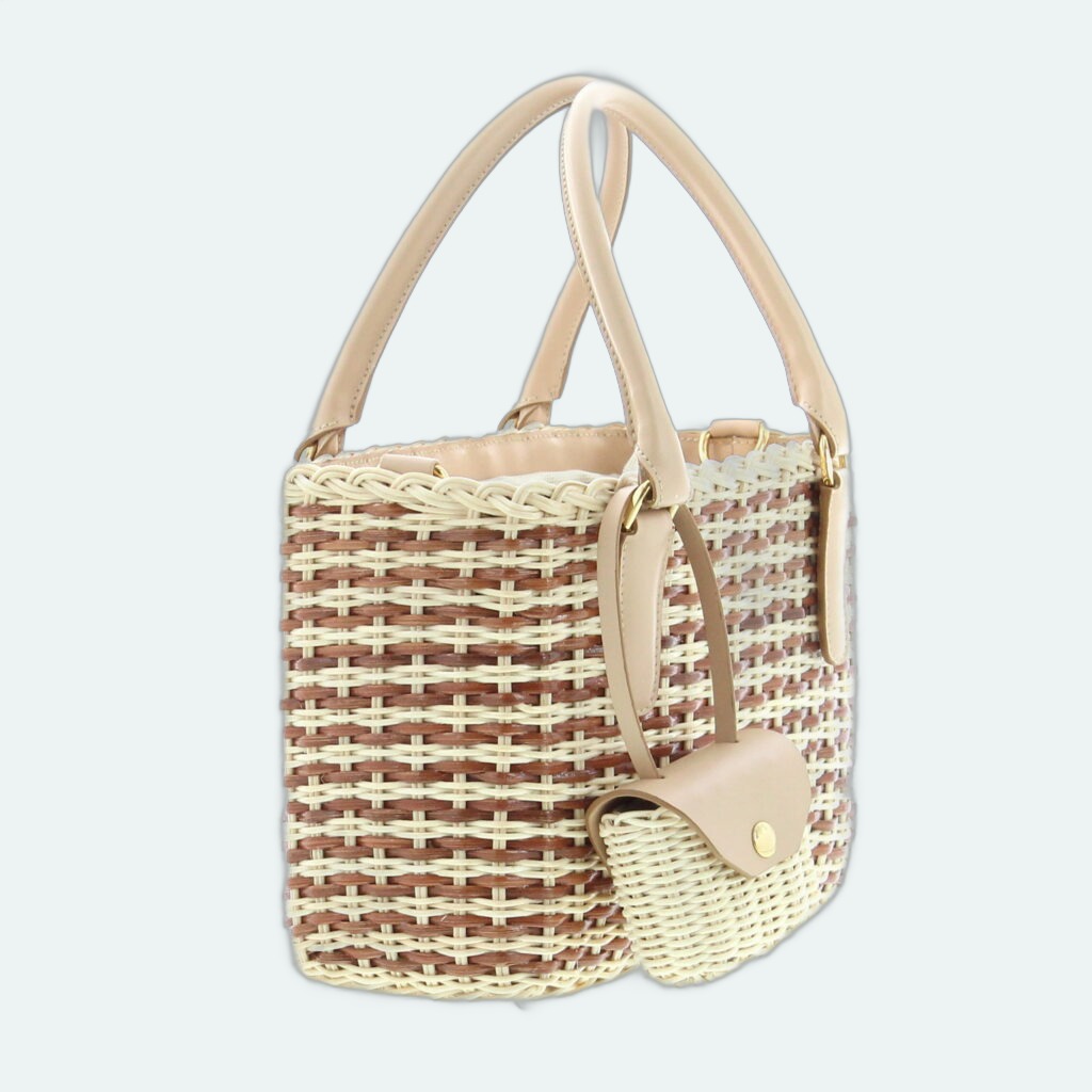 Carla Saint Barth - Vimini Shopping Bicolor - Natural / Teck