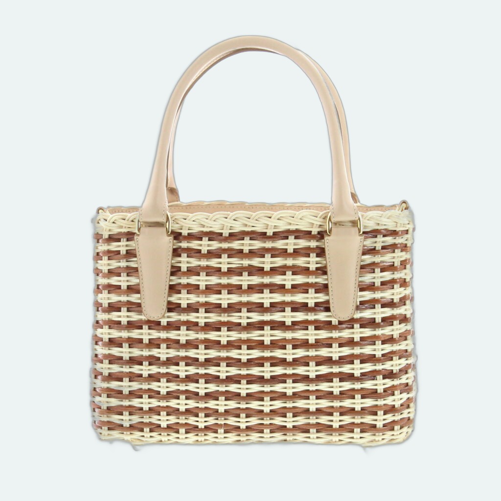 Carla Saint Barth - Vimini Shopping Bicolor - Natural / Teck
