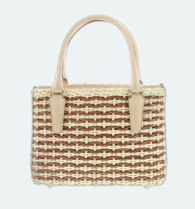 Carla Saint Barth - Vimini Shopping Bicolor - Natural / Teck - Image 3