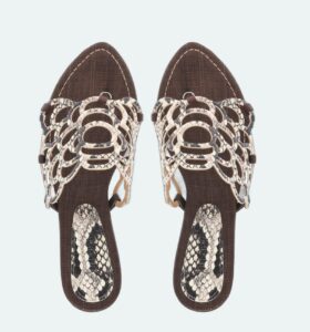 Claudio Merazzi - Brown Mule - Printed Python - Image 3