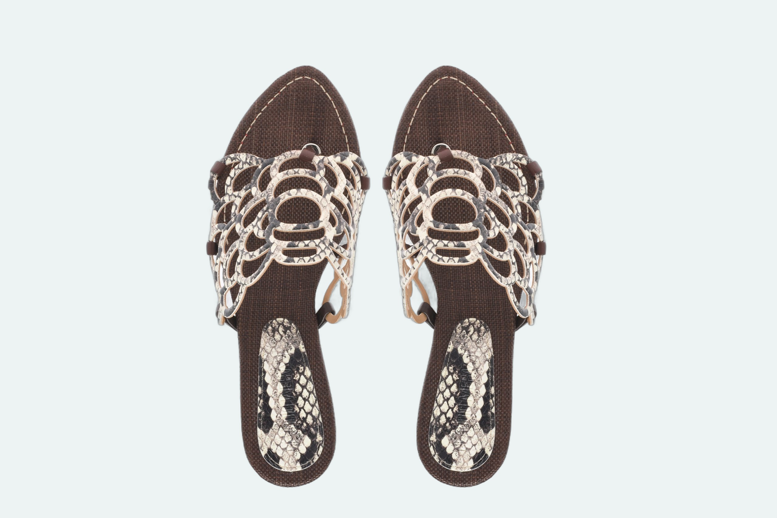 Claudio Merazzi - Brown Mule - Printed Python - Image 3