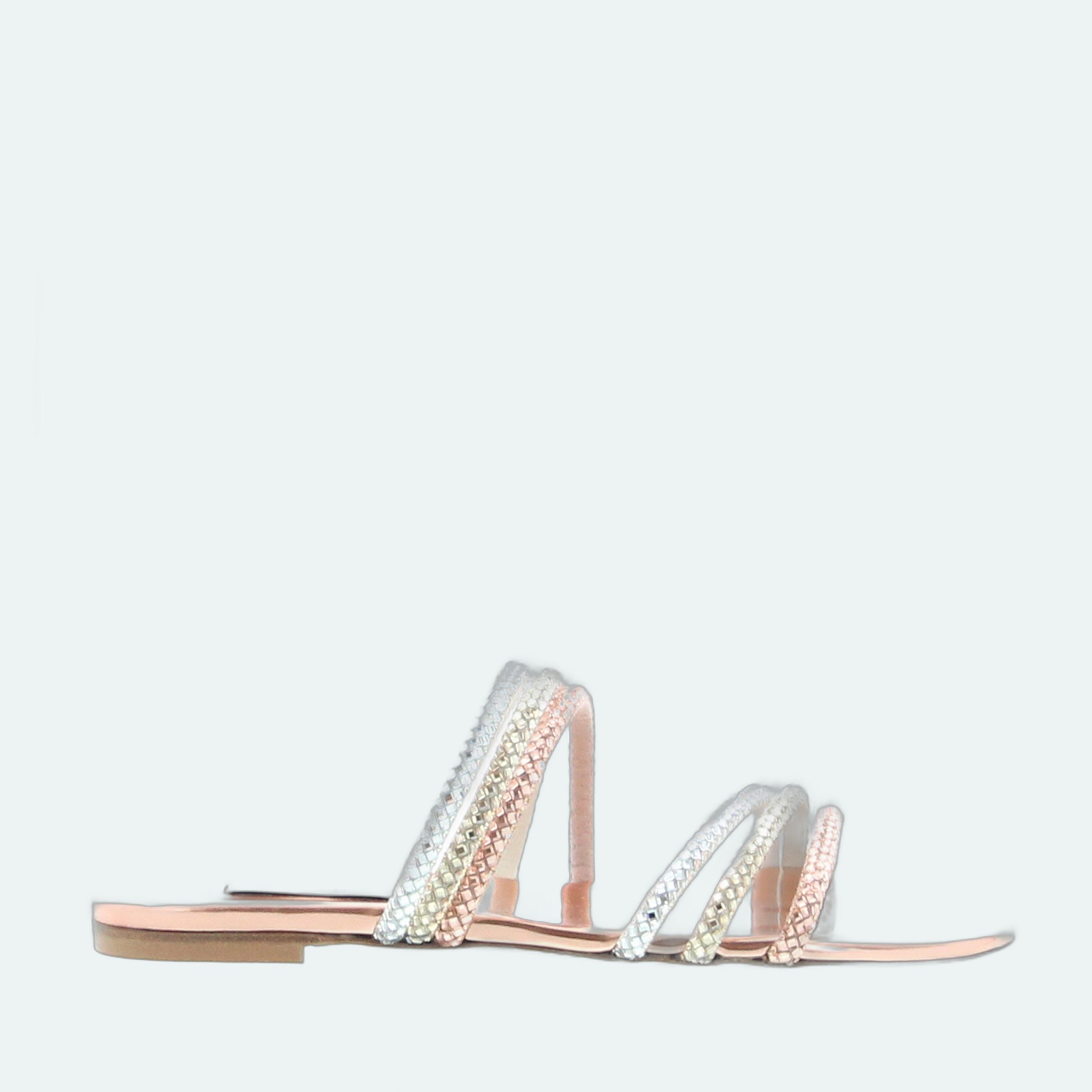 Casadei - Andromeda Flat - Rose Gold - Image 1