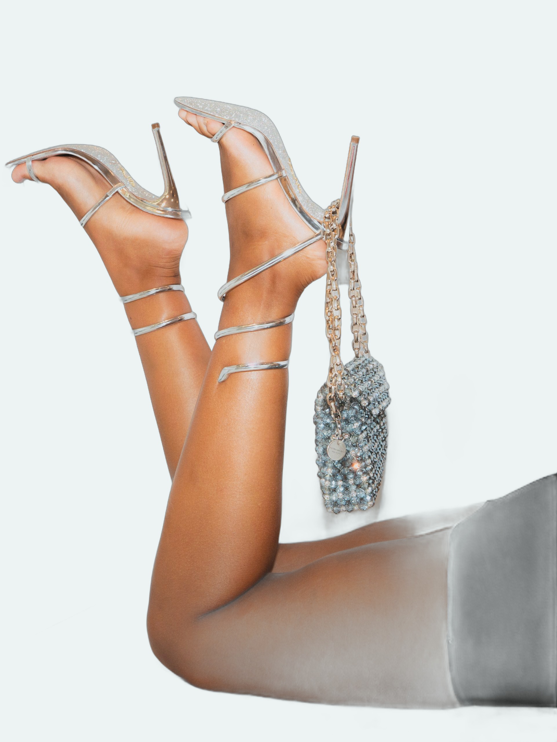 Rene Caovilla - Cleo Sandal 105 - Silver - Image 5