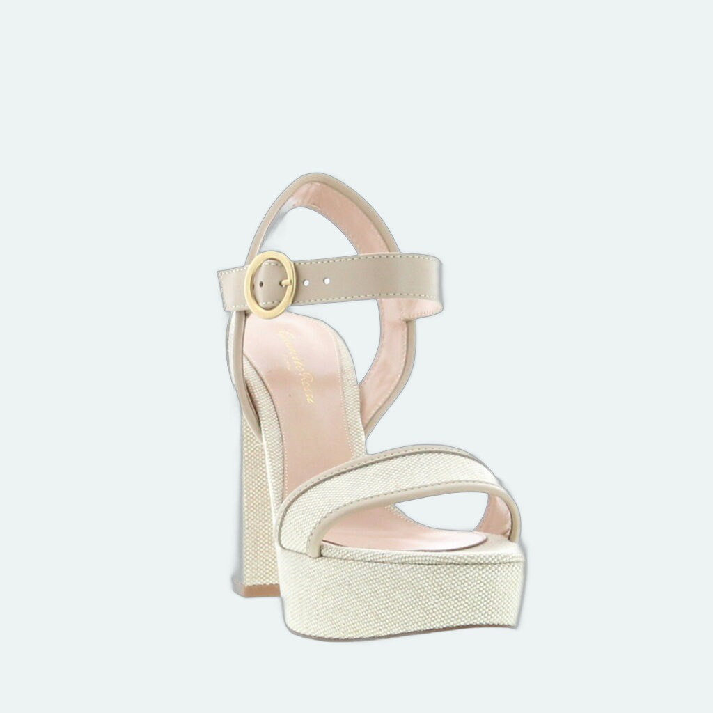 Gianvito Rossi - Milos Sandal - Canvas Sand
