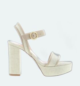 Gianvito Rossi - Milos Sandal - Canvas Sand - Image 1