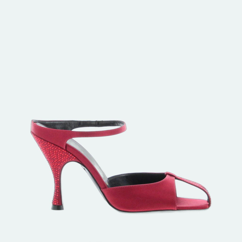 Herbert Levine - Hidden Gem Mule - Satin Beth Red