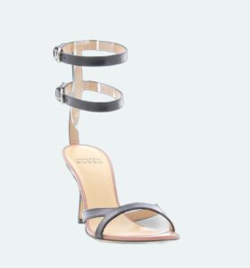 Francesco Russo - Two Ankle Strap Sandal - Black - Image 2