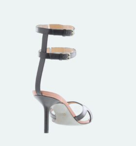 Francesco Russo - Two Ankle Strap Sandal - Black - Image 3