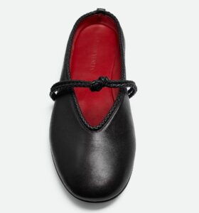 Bottega Veneta - Rosa Mary-Jane Ballerina - Black - Image 4