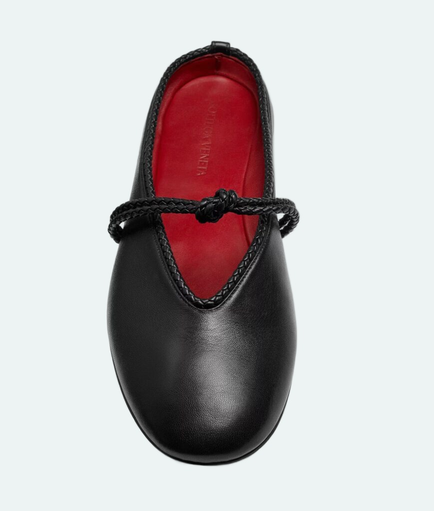 Bottega Veneta - Rosa Mary-Jane Ballerina - Black