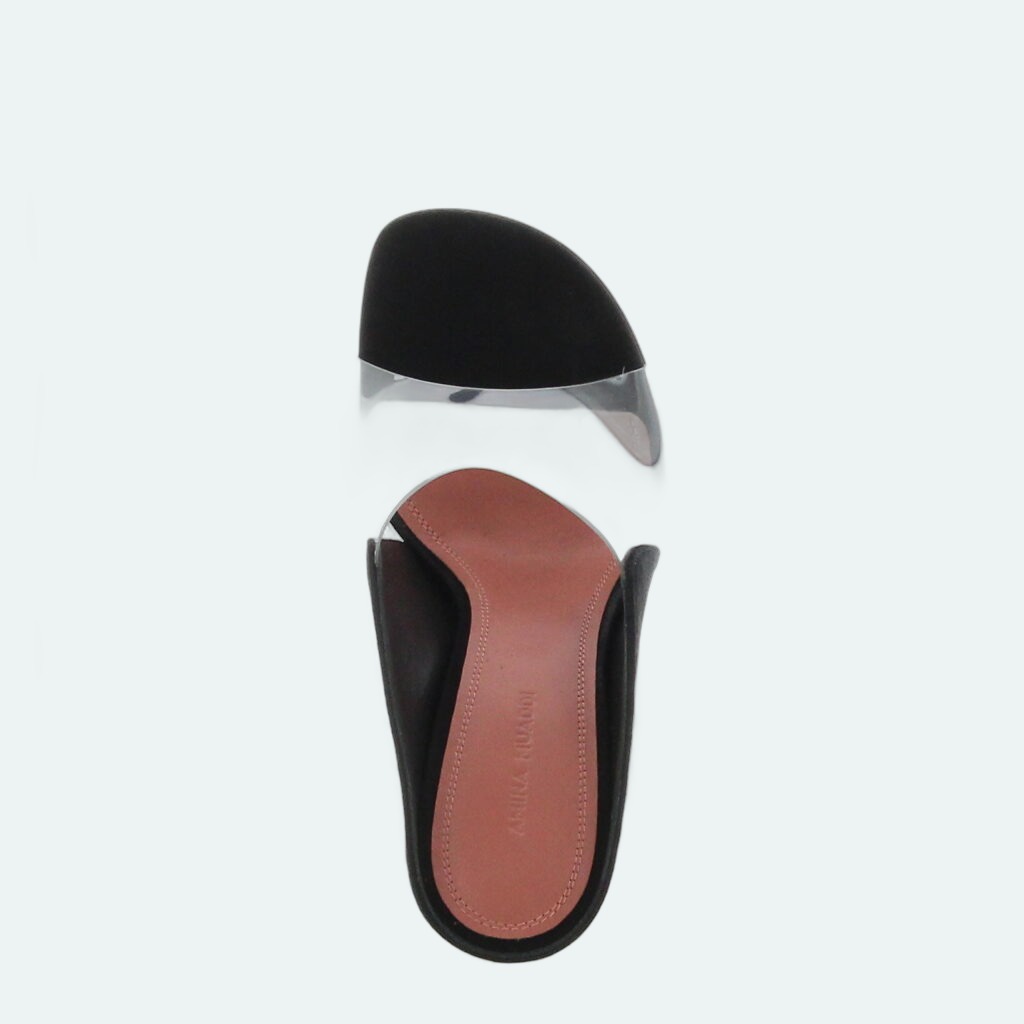 Amina Muaddi - Mackenzie Slipper - Black