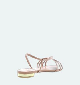 Aquazzura - Talk To Me Sandal Flat - Powder Pink - Image 3