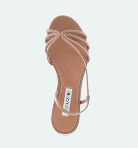 Aquazzura - Talk To Me Sandal Flat - Powder Pink - Image 4