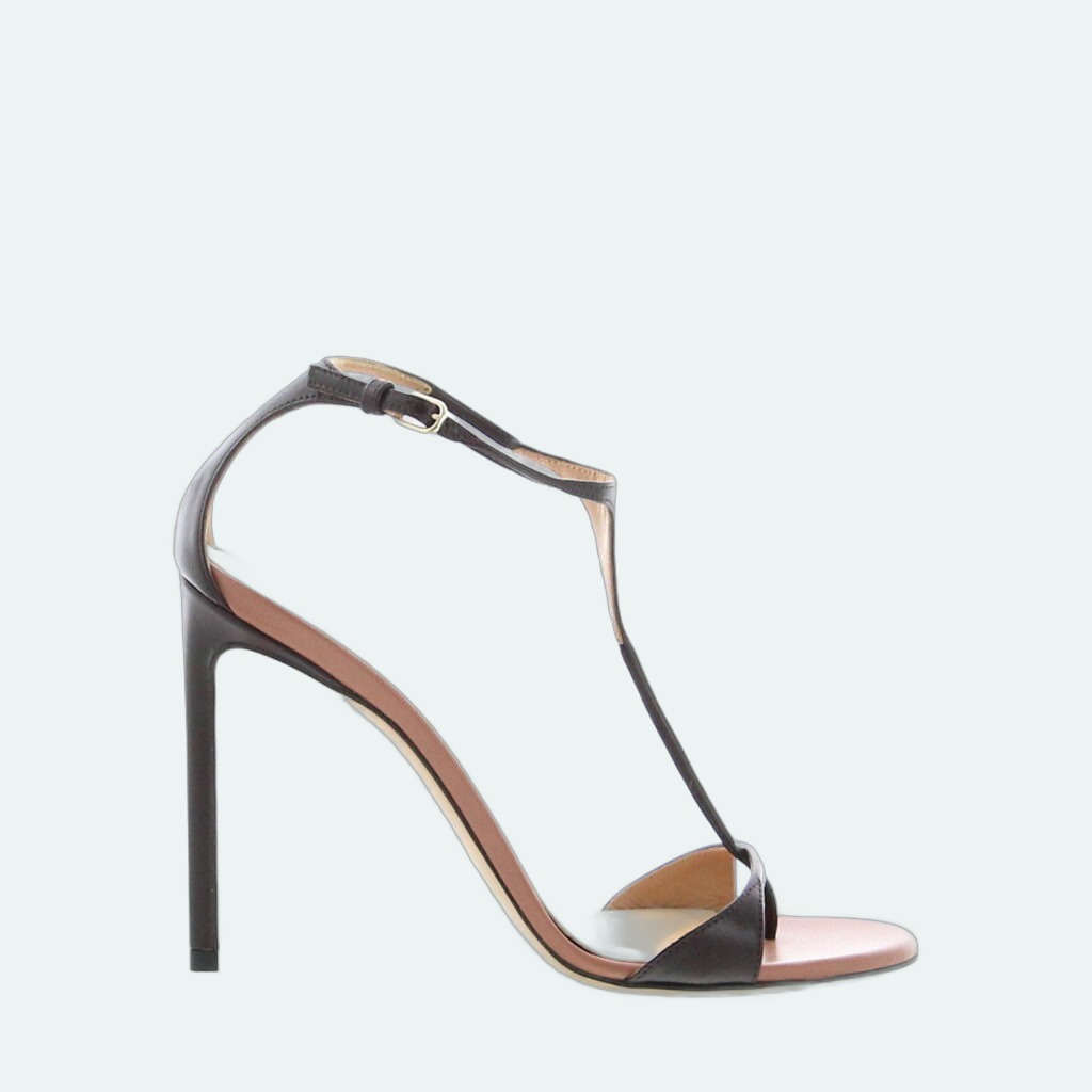 Francesco Russo - Extra Thin T-Strap Sandal 105 - Bordeaux