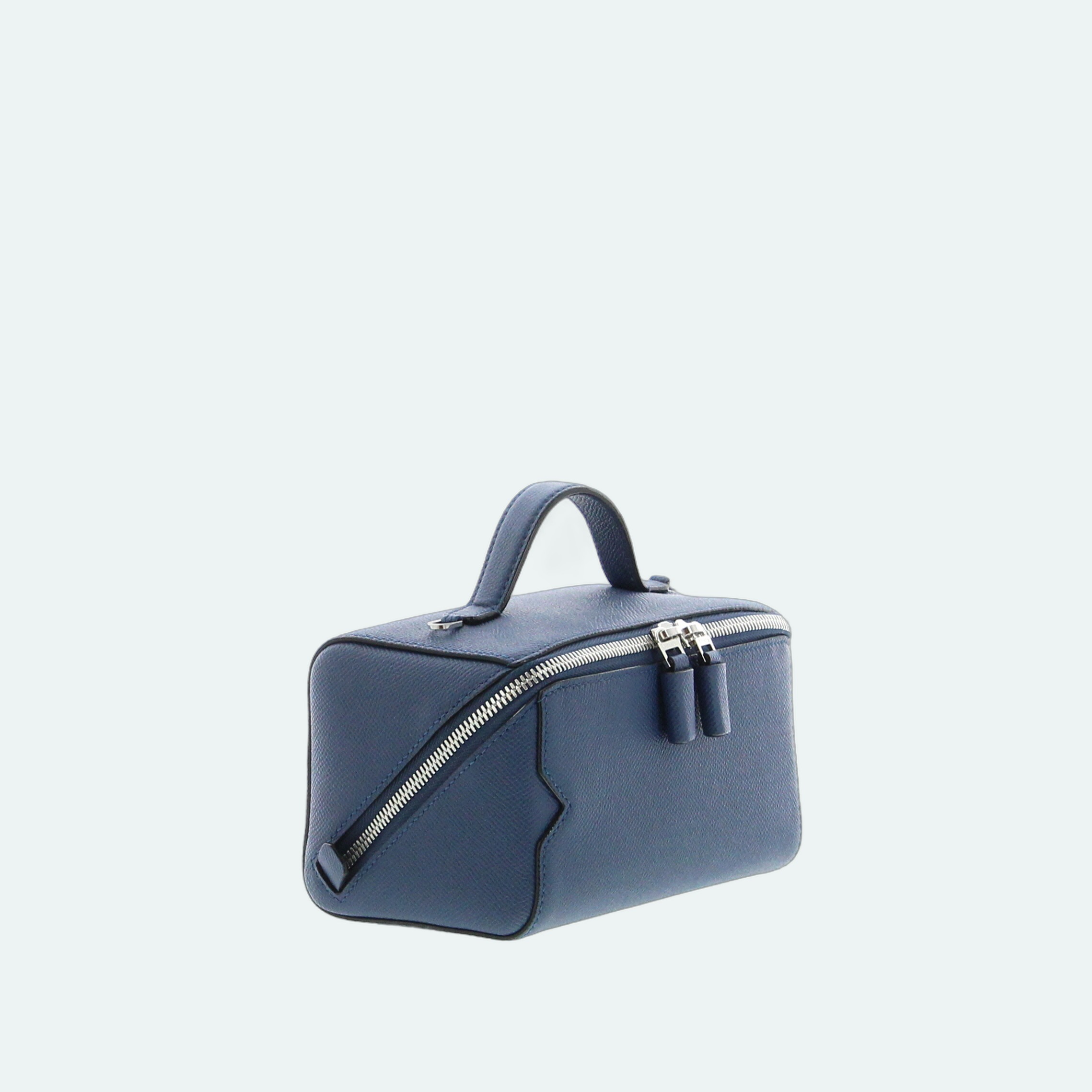 Valextra - V Line Crossbody Vanity Bag - Zaffiro - Image 2