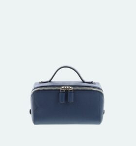 Valextra - V Line Crossbody Vanity Bag - Zaffiro - Image 1