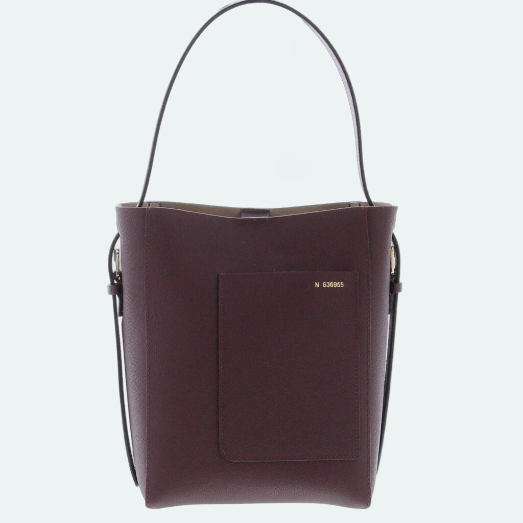 Valextra - Soft Bucket Mini Bag - Claret Red