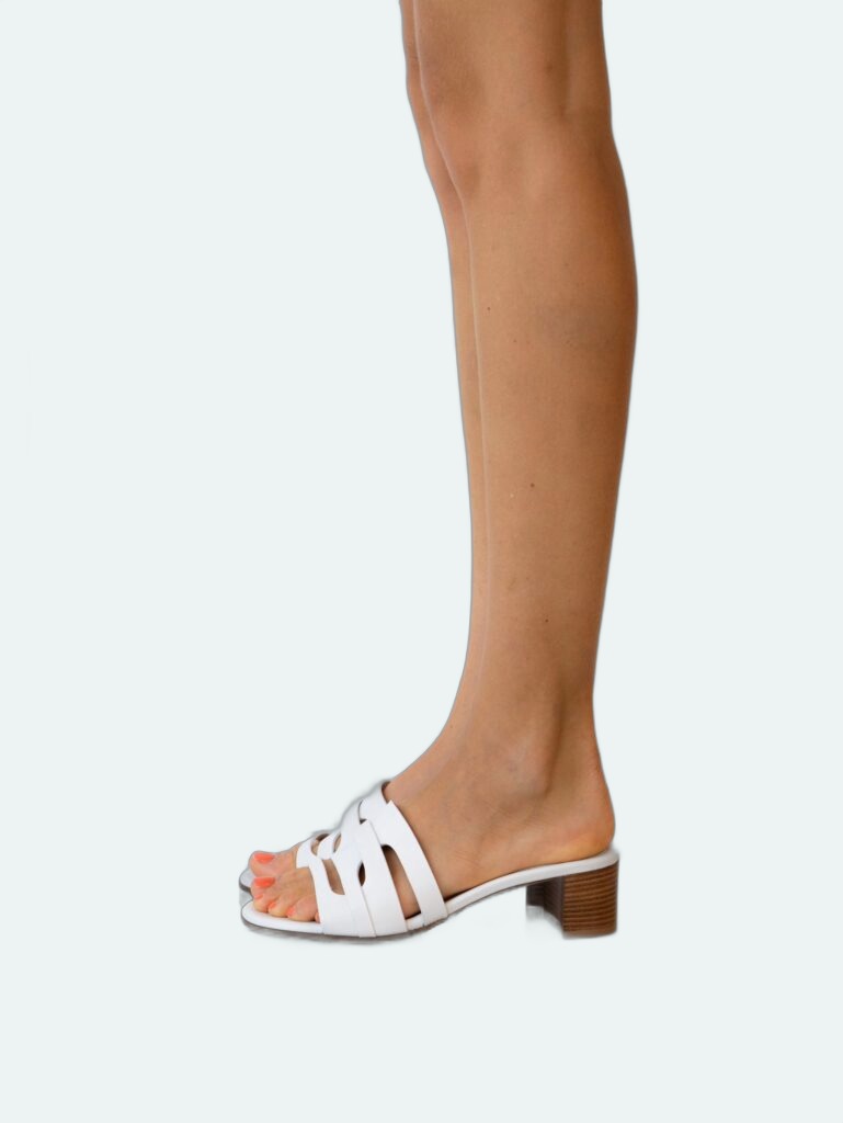 Gianvito Rossi - Nora Mule 45 - White