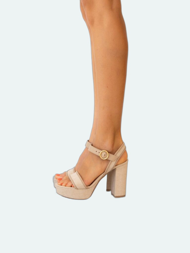 Gianvito Rossi - Milos Sandal - Canvas Sand