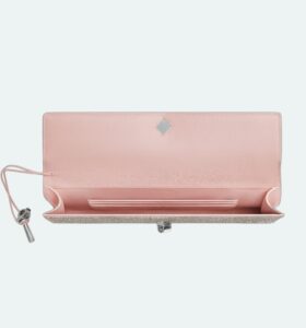 Bottega Veneta - Andiamo Long Clutch Crystals - Rose - Image 4