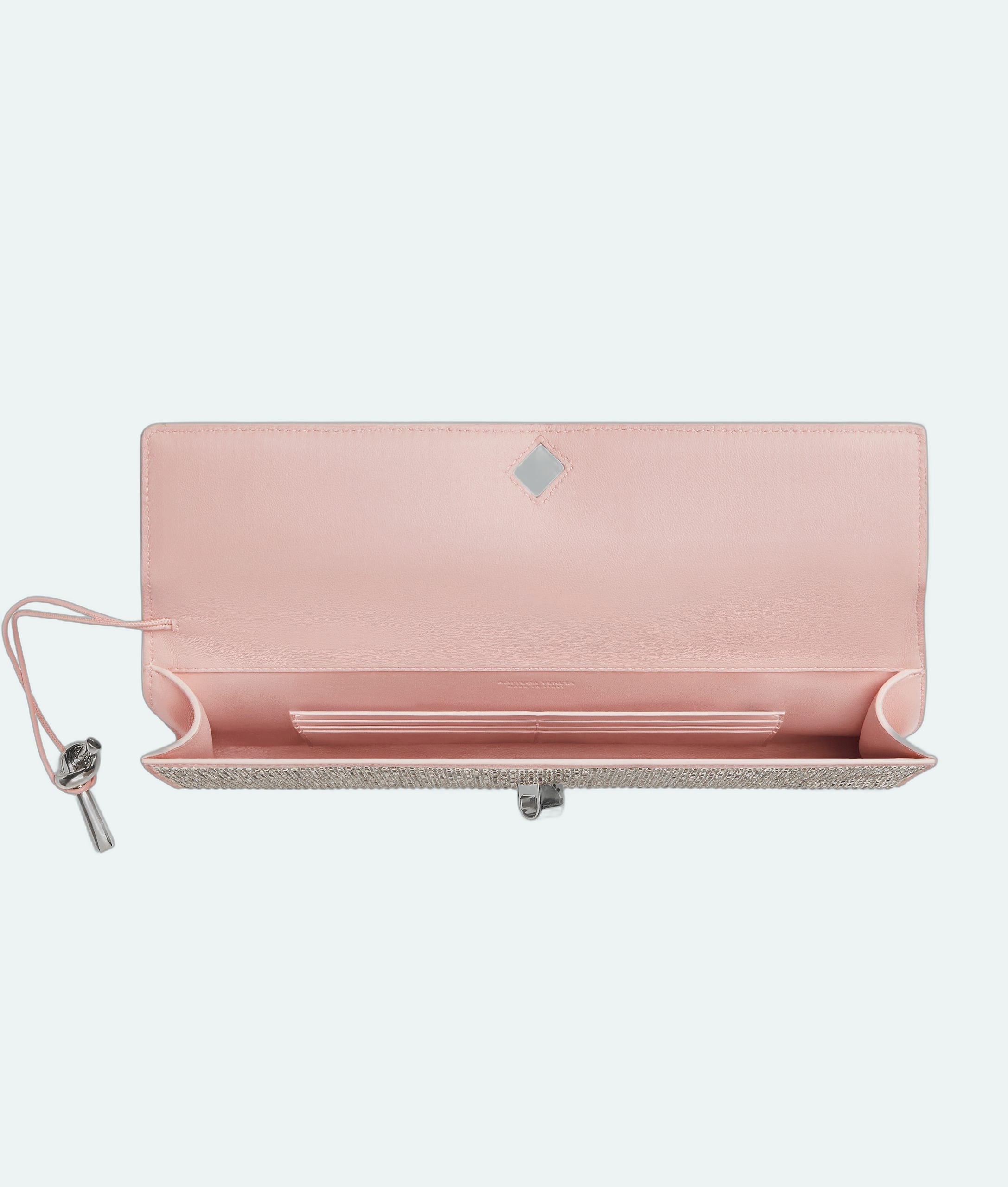 Bottega Veneta - Andiamo Long Clutch Crystals - Rose - Image 4