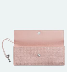 Bottega Veneta - Andiamo Long Clutch Crystals - Rose - Image 5