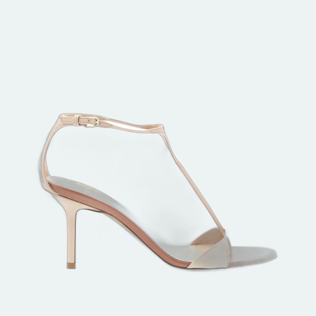 Francesco Russo - Extra Thin T-Strap Sandal 75 - Nude