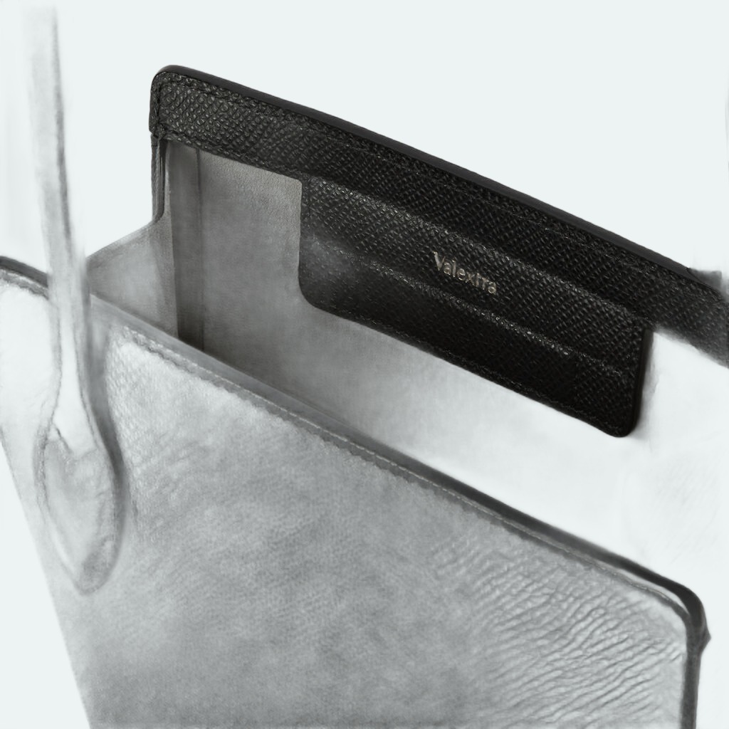 Valextra - Vivi Crossbody Phone Bag - Black