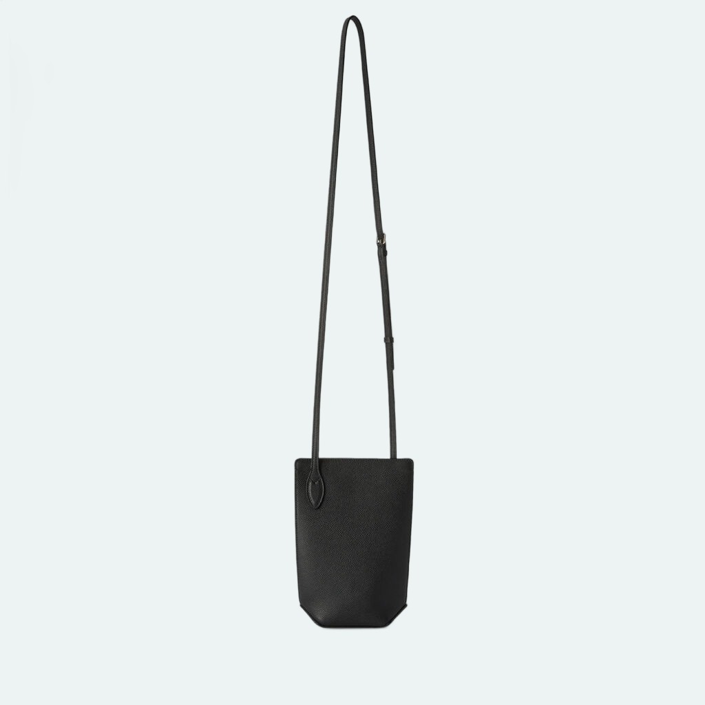 Valextra - Vivi Crossbody Phone Bag - Black