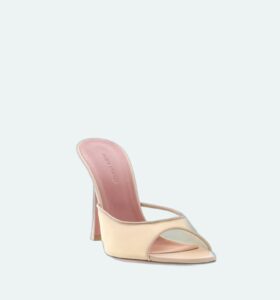 Amina Muaddi - Alexa Slipper - Mesh Beige - Image 2