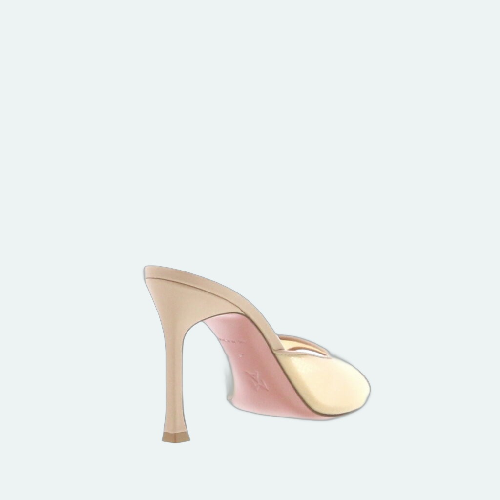 Amina Muaddi - Alexa Slipper - Mesh Beige