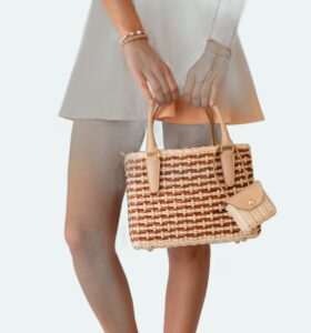 Carla Saint Barth - Vimini Shopping Bicolor - Natural / Teck - Image 5