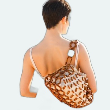 Palera Milano – Wood Net Hobo - Light Brown