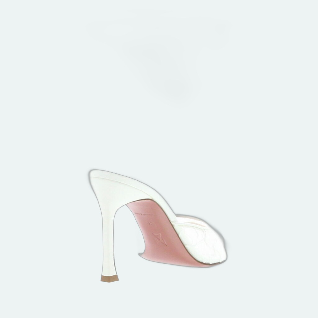 Amina Muaddi - Alexa Slipper - Lace Ivory