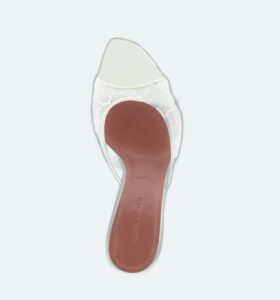 Amina Muaddi - Alexa Slipper - Lace Ivory - Image 4
