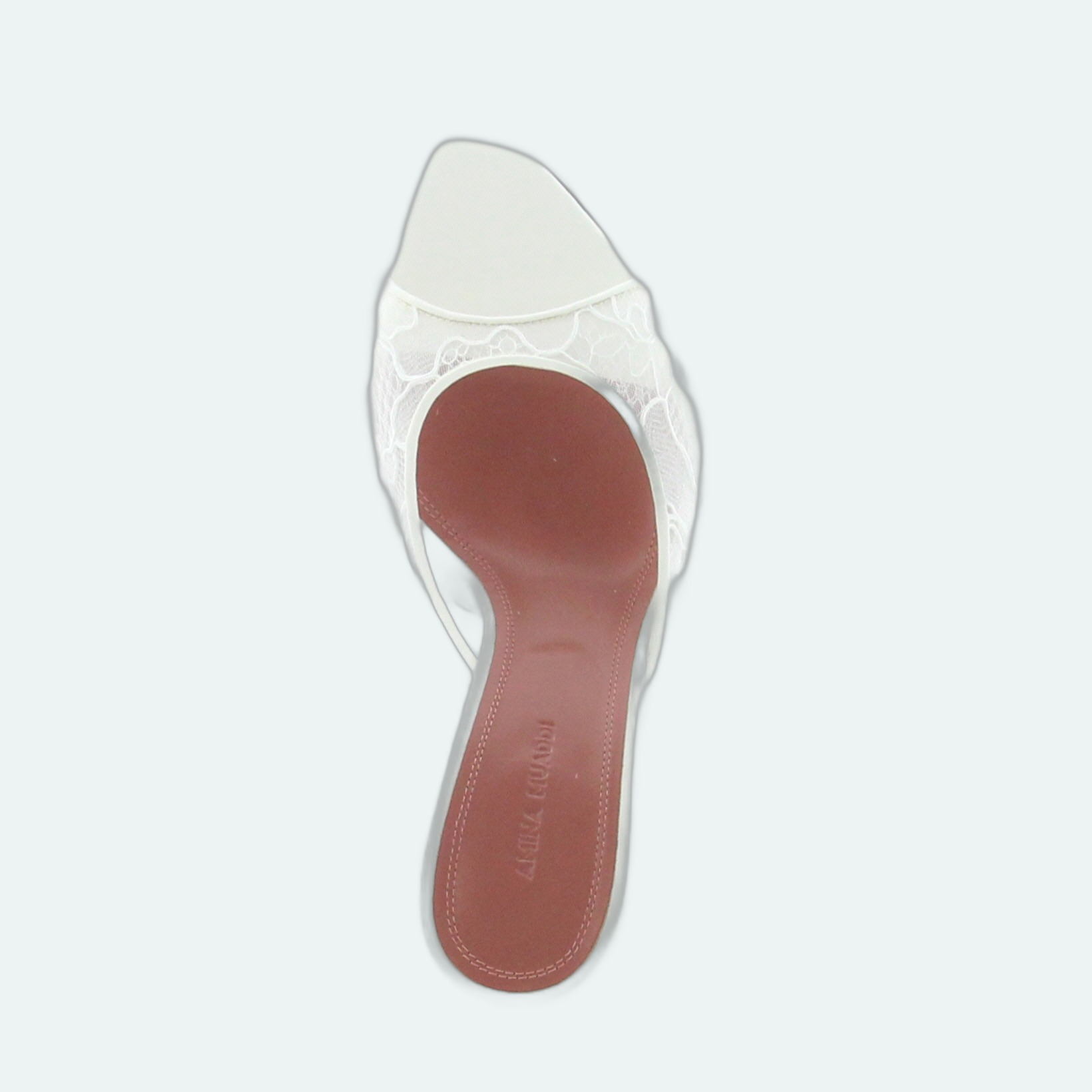 Amina Muaddi - Alexa Slipper - Lace Ivory - Image 4