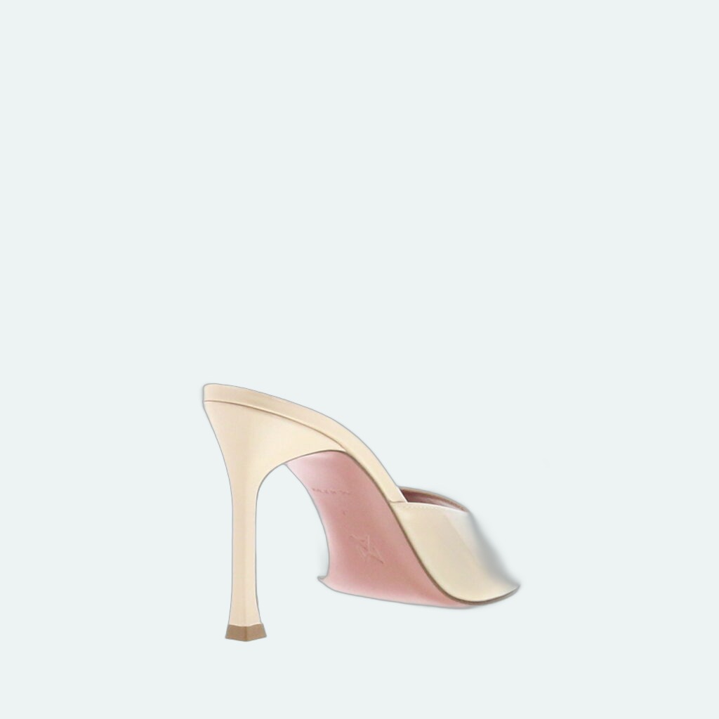 Amina Muaddi - Alexa Slipper - Patent Champagne