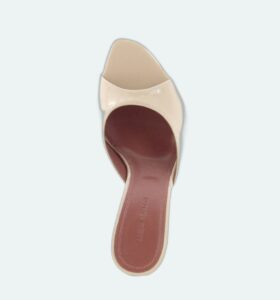 Amina Muaddi - Alexa Slipper - Patent Champagne - Image 4