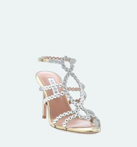 Aquazzura - Mooncrush Sandal 85 - Soft Gold - Image 2